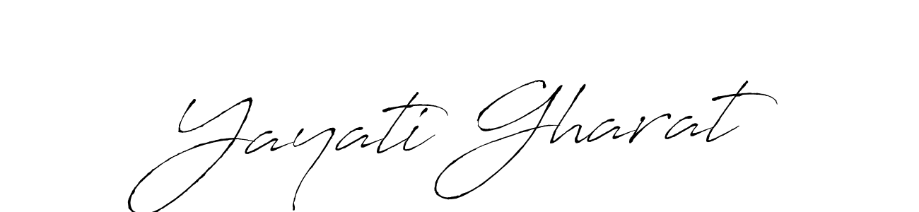Yayati Gharat stylish signature style. Best Handwritten Sign (Antro_Vectra) for my name. Handwritten Signature Collection Ideas for my name Yayati Gharat. Yayati Gharat signature style 6 images and pictures png