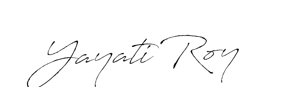 Design your own signature with our free online signature maker. With this signature software, you can create a handwritten (Antro_Vectra) signature for name Yayati Roy. Yayati Roy signature style 6 images and pictures png