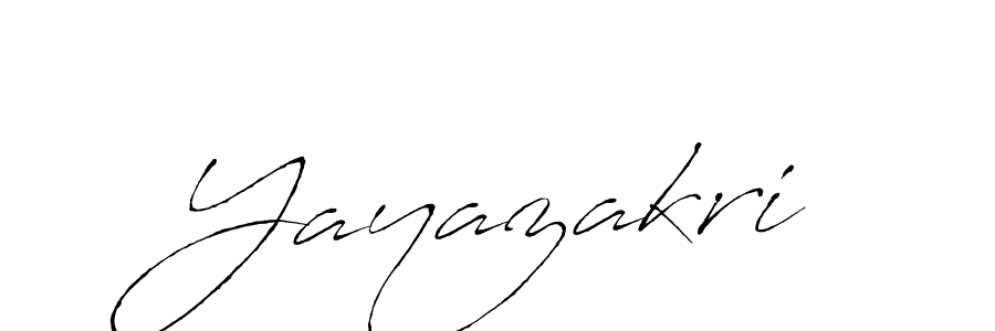How to make Yayazakri signature? Antro_Vectra is a professional autograph style. Create handwritten signature for Yayazakri name. Yayazakri signature style 6 images and pictures png