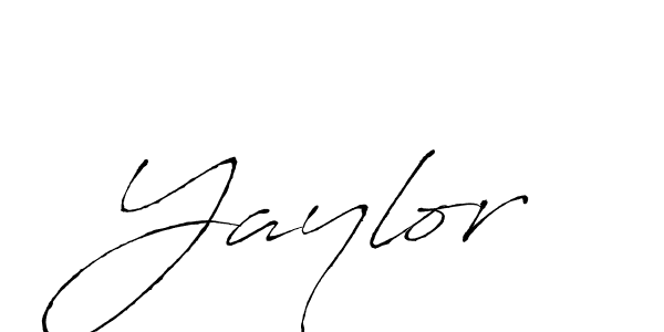 Design your own signature with our free online signature maker. With this signature software, you can create a handwritten (Antro_Vectra) signature for name Yaylor. Yaylor signature style 6 images and pictures png