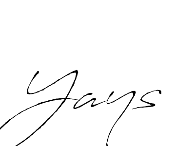 if you are searching for the best signature style for your name Yays. so please give up your signature search. here we have designed multiple signature styles  using Antro_Vectra. Yays signature style 6 images and pictures png