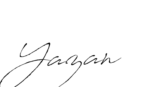 How to make Yazan signature? Antro_Vectra is a professional autograph style. Create handwritten signature for Yazan name. Yazan signature style 6 images and pictures png