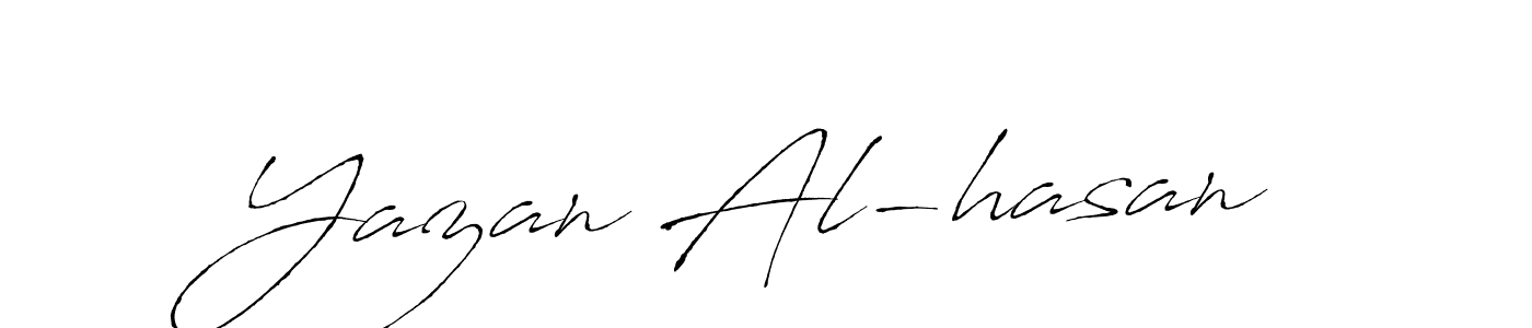 Design your own signature with our free online signature maker. With this signature software, you can create a handwritten (Antro_Vectra) signature for name Yazan Al-hasan. Yazan Al-hasan signature style 6 images and pictures png