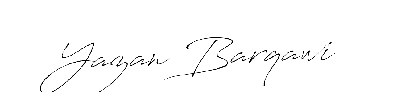 How to make Yazan Barqawi signature? Antro_Vectra is a professional autograph style. Create handwritten signature for Yazan Barqawi name. Yazan Barqawi signature style 6 images and pictures png