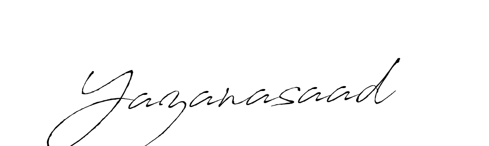 Design your own signature with our free online signature maker. With this signature software, you can create a handwritten (Antro_Vectra) signature for name Yazanasaad. Yazanasaad signature style 6 images and pictures png