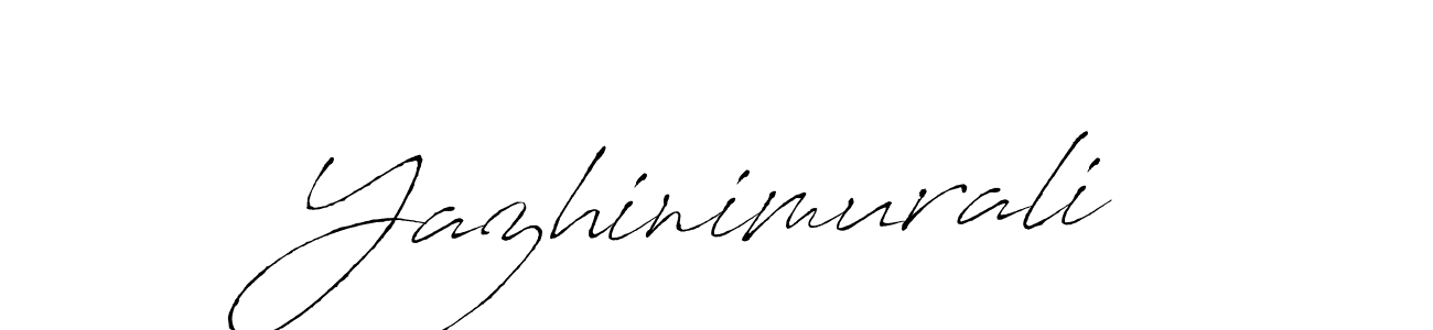 Yazhinimurali stylish signature style. Best Handwritten Sign (Antro_Vectra) for my name. Handwritten Signature Collection Ideas for my name Yazhinimurali. Yazhinimurali signature style 6 images and pictures png