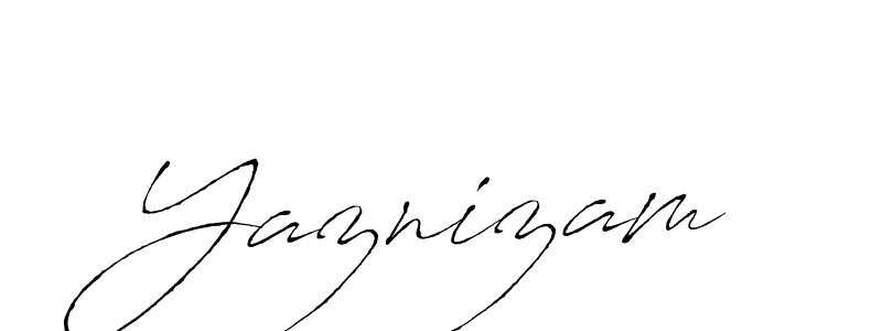 How to make Yaznizam name signature. Use Antro_Vectra style for creating short signs online. This is the latest handwritten sign. Yaznizam signature style 6 images and pictures png