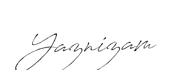 How to make Yaznizam name signature. Use Antro_Vectra style for creating short signs online. This is the latest handwritten sign. Yaznizam signature style 6 images and pictures png