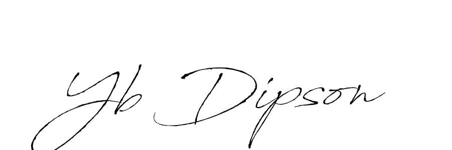 You should practise on your own different ways (Antro_Vectra) to write your name (Yb Dipson) in signature. don't let someone else do it for you. Yb Dipson signature style 6 images and pictures png