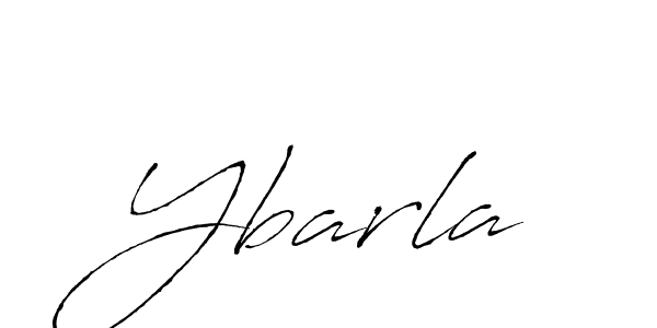 How to make Ybarla signature? Antro_Vectra is a professional autograph style. Create handwritten signature for Ybarla name. Ybarla signature style 6 images and pictures png