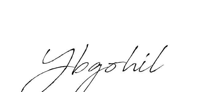 if you are searching for the best signature style for your name Ybgohil. so please give up your signature search. here we have designed multiple signature styles  using Antro_Vectra. Ybgohil signature style 6 images and pictures png