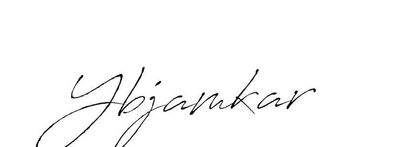 Design your own signature with our free online signature maker. With this signature software, you can create a handwritten (Antro_Vectra) signature for name Ybjamkar. Ybjamkar signature style 6 images and pictures png