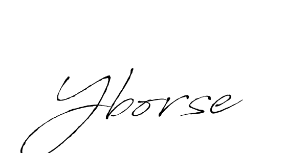 Use a signature maker to create a handwritten signature online. With this signature software, you can design (Antro_Vectra) your own signature for name Yborse. Yborse signature style 6 images and pictures png