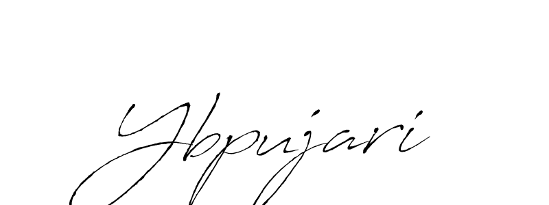 How to make Ybpujari signature? Antro_Vectra is a professional autograph style. Create handwritten signature for Ybpujari name. Ybpujari signature style 6 images and pictures png