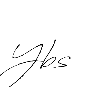 Make a beautiful signature design for name Ybs. With this signature (Antro_Vectra) style, you can create a handwritten signature for free. Ybs signature style 6 images and pictures png