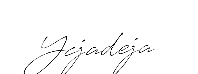 Design your own signature with our free online signature maker. With this signature software, you can create a handwritten (Antro_Vectra) signature for name Ycjadeja. Ycjadeja signature style 6 images and pictures png
