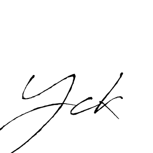 Also we have Yck name is the best signature style. Create professional handwritten signature collection using Antro_Vectra autograph style. Yck signature style 6 images and pictures png