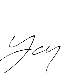 You should practise on your own different ways (Antro_Vectra) to write your name (Ycy) in signature. don't let someone else do it for you. Ycy signature style 6 images and pictures png