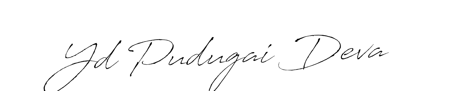 if you are searching for the best signature style for your name Yd Pudugai Deva. so please give up your signature search. here we have designed multiple signature styles  using Antro_Vectra. Yd Pudugai Deva signature style 6 images and pictures png