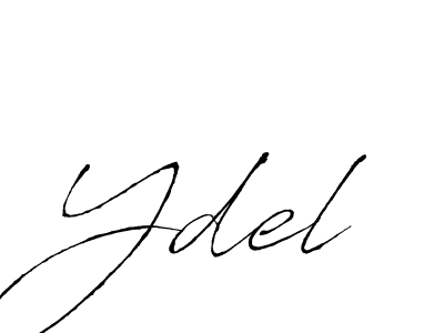 Also we have Ydel name is the best signature style. Create professional handwritten signature collection using Antro_Vectra autograph style. Ydel signature style 6 images and pictures png