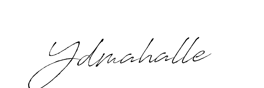 Design your own signature with our free online signature maker. With this signature software, you can create a handwritten (Antro_Vectra) signature for name Ydmahalle. Ydmahalle signature style 6 images and pictures png