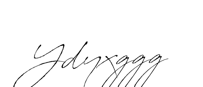 Make a beautiful signature design for name Ydyxggg. With this signature (Antro_Vectra) style, you can create a handwritten signature for free. Ydyxggg signature style 6 images and pictures png