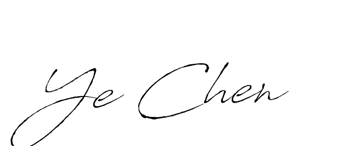 Make a beautiful signature design for name Ye Chen. With this signature (Antro_Vectra) style, you can create a handwritten signature for free. Ye Chen signature style 6 images and pictures png
