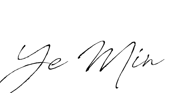 You should practise on your own different ways (Antro_Vectra) to write your name (Ye Min) in signature. don't let someone else do it for you. Ye Min signature style 6 images and pictures png