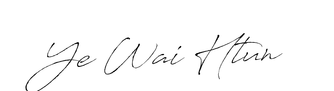 Also You can easily find your signature by using the search form. We will create Ye Wai Htun name handwritten signature images for you free of cost using Antro_Vectra sign style. Ye Wai Htun signature style 6 images and pictures png