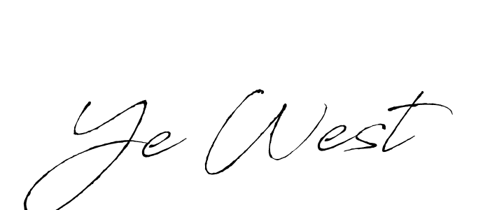 It looks lik you need a new signature style for name Ye West. Design unique handwritten (Antro_Vectra) signature with our free signature maker in just a few clicks. Ye West signature style 6 images and pictures png