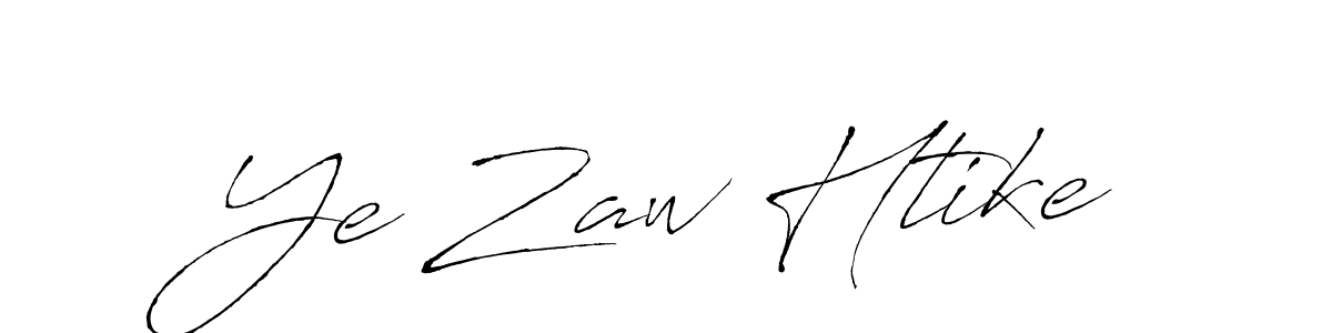 Use a signature maker to create a handwritten signature online. With this signature software, you can design (Antro_Vectra) your own signature for name Ye Zaw Htike. Ye Zaw Htike signature style 6 images and pictures png