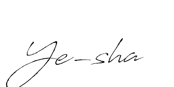 It looks lik you need a new signature style for name Ye-sha. Design unique handwritten (Antro_Vectra) signature with our free signature maker in just a few clicks. Ye-sha signature style 6 images and pictures png