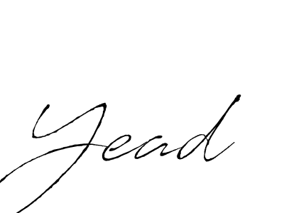 How to Draw Yead signature style? Antro_Vectra is a latest design signature styles for name Yead. Yead signature style 6 images and pictures png