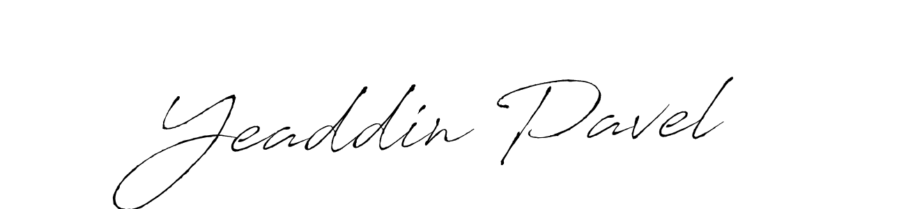 Use a signature maker to create a handwritten signature online. With this signature software, you can design (Antro_Vectra) your own signature for name Yeaddin Pavel. Yeaddin Pavel signature style 6 images and pictures png