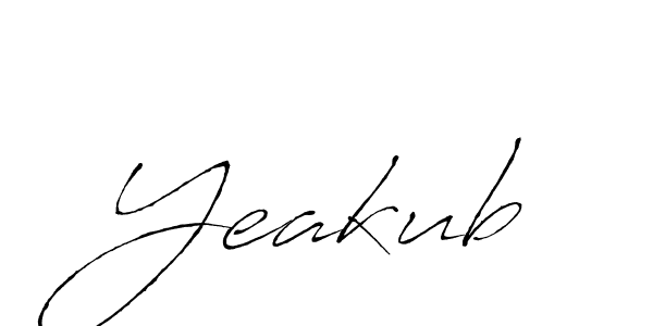 The best way (Antro_Vectra) to make a short signature is to pick only two or three words in your name. The name Yeakub include a total of six letters. For converting this name. Yeakub signature style 6 images and pictures png