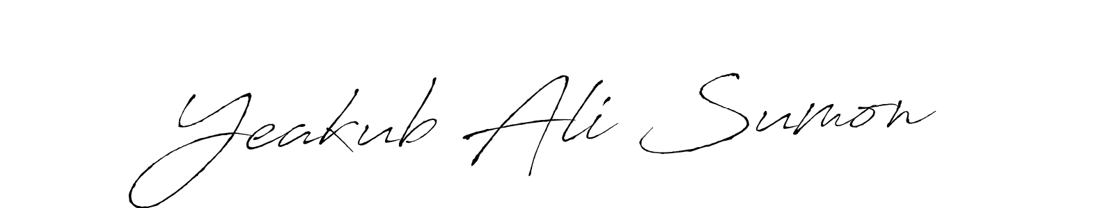 You can use this online signature creator to create a handwritten signature for the name Yeakub Ali Sumon. This is the best online autograph maker. Yeakub Ali Sumon signature style 6 images and pictures png