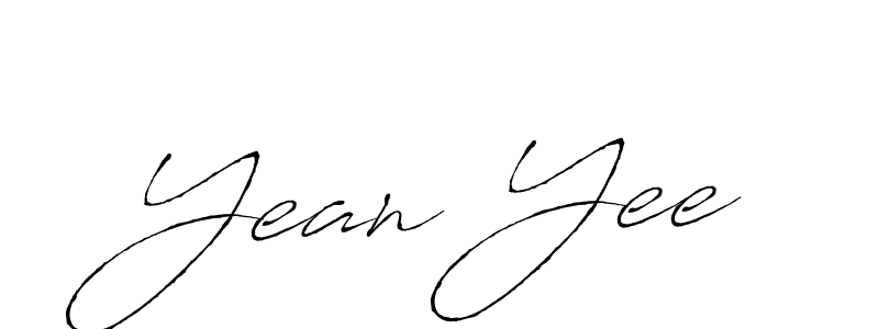 Design your own signature with our free online signature maker. With this signature software, you can create a handwritten (Antro_Vectra) signature for name Yean Yee. Yean Yee signature style 6 images and pictures png