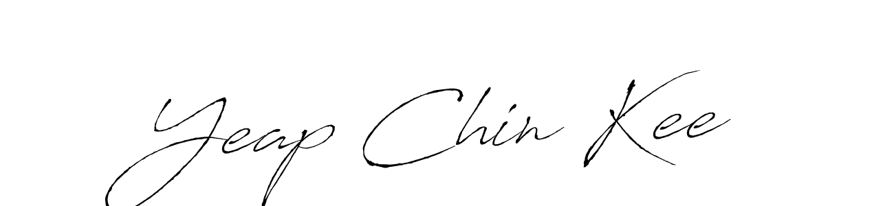 Make a beautiful signature design for name Yeap Chin Kee. With this signature (Antro_Vectra) style, you can create a handwritten signature for free. Yeap Chin Kee signature style 6 images and pictures png