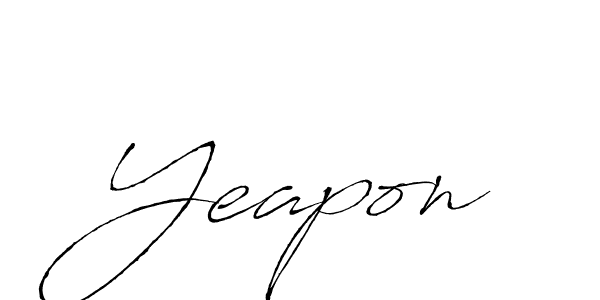 Best and Professional Signature Style for Yeapon. Antro_Vectra Best Signature Style Collection. Yeapon signature style 6 images and pictures png