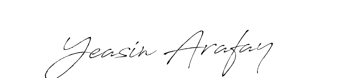 How to make Yeasin Arafay name signature. Use Antro_Vectra style for creating short signs online. This is the latest handwritten sign. Yeasin Arafay signature style 6 images and pictures png