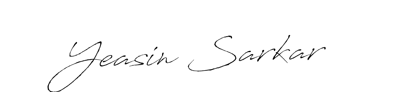 Design your own signature with our free online signature maker. With this signature software, you can create a handwritten (Antro_Vectra) signature for name Yeasin Sarkar. Yeasin Sarkar signature style 6 images and pictures png