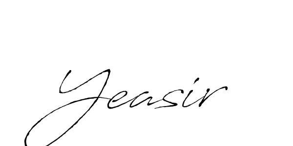 Make a beautiful signature design for name Yeasir. With this signature (Antro_Vectra) style, you can create a handwritten signature for free. Yeasir signature style 6 images and pictures png