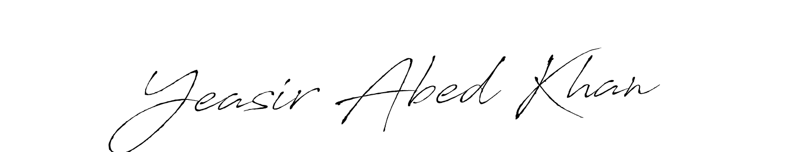 Make a beautiful signature design for name Yeasir Abed Khan. With this signature (Antro_Vectra) style, you can create a handwritten signature for free. Yeasir Abed Khan signature style 6 images and pictures png