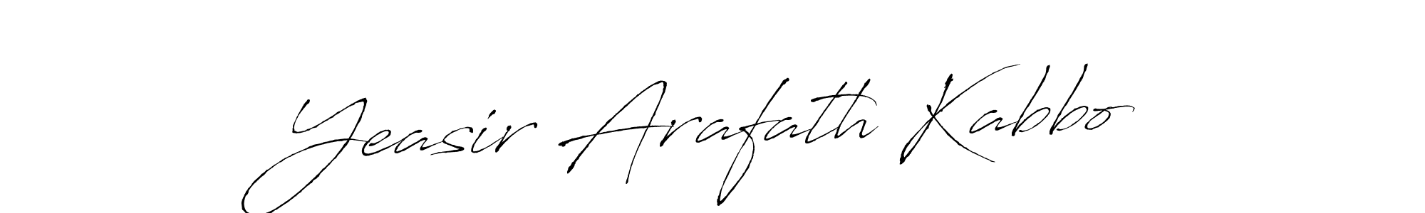 How to make Yeasir Arafath Kabbo name signature. Use Antro_Vectra style for creating short signs online. This is the latest handwritten sign. Yeasir Arafath Kabbo signature style 6 images and pictures png