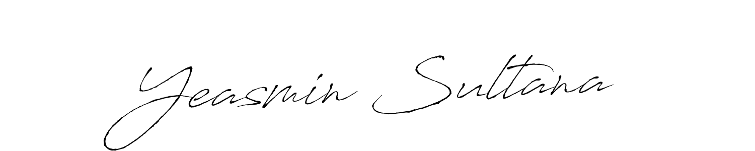 Use a signature maker to create a handwritten signature online. With this signature software, you can design (Antro_Vectra) your own signature for name Yeasmin Sultana. Yeasmin Sultana signature style 6 images and pictures png