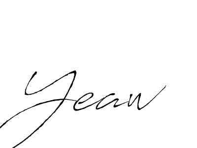 How to make Yeaw signature? Antro_Vectra is a professional autograph style. Create handwritten signature for Yeaw name. Yeaw signature style 6 images and pictures png
