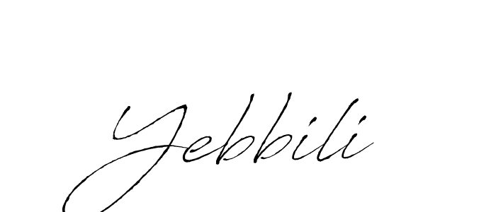 How to make Yebbili name signature. Use Antro_Vectra style for creating short signs online. This is the latest handwritten sign. Yebbili signature style 6 images and pictures png