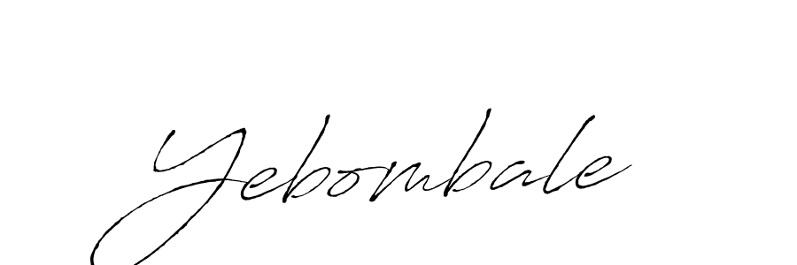 Design your own signature with our free online signature maker. With this signature software, you can create a handwritten (Antro_Vectra) signature for name Yebombale. Yebombale signature style 6 images and pictures png