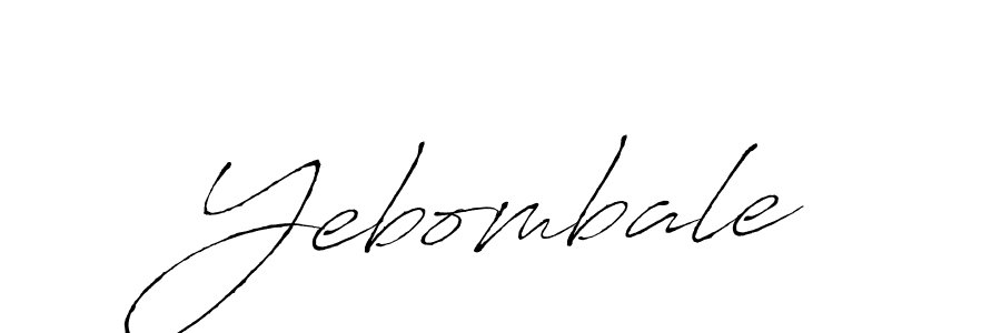 Design your own signature with our free online signature maker. With this signature software, you can create a handwritten (Antro_Vectra) signature for name Yebombale. Yebombale signature style 6 images and pictures png