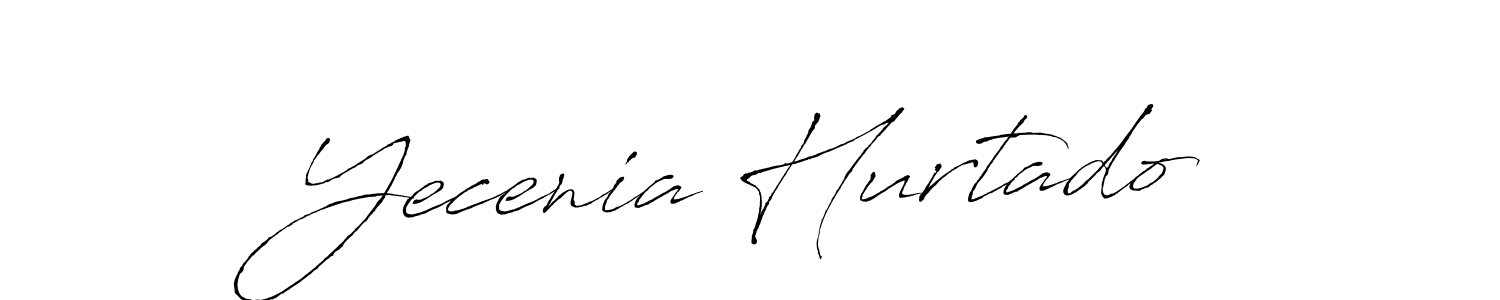 Antro_Vectra is a professional signature style that is perfect for those who want to add a touch of class to their signature. It is also a great choice for those who want to make their signature more unique. Get Yecenia Hurtado name to fancy signature for free. Yecenia Hurtado signature style 6 images and pictures png